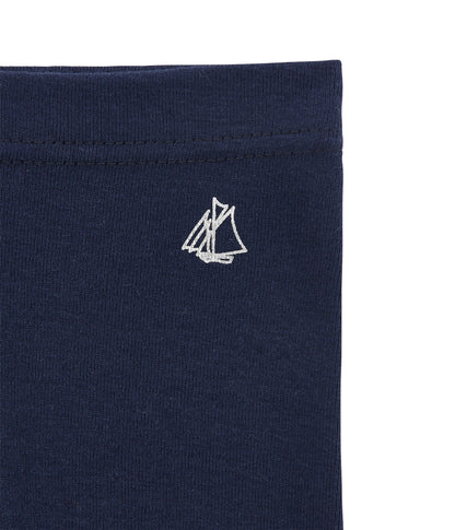 Baby Girls Blue Cotton Leggings