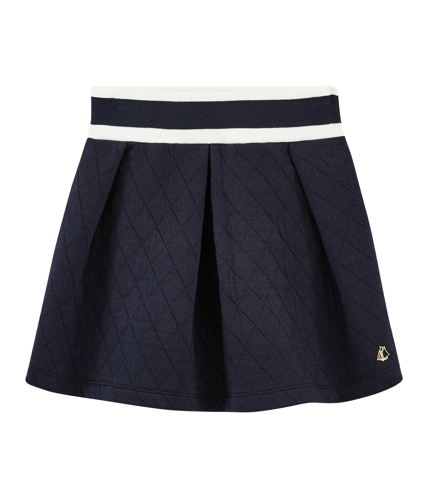 女童蓝色Logo棉短裙