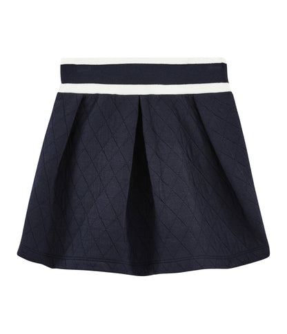 女童蓝色Logo棉短裙