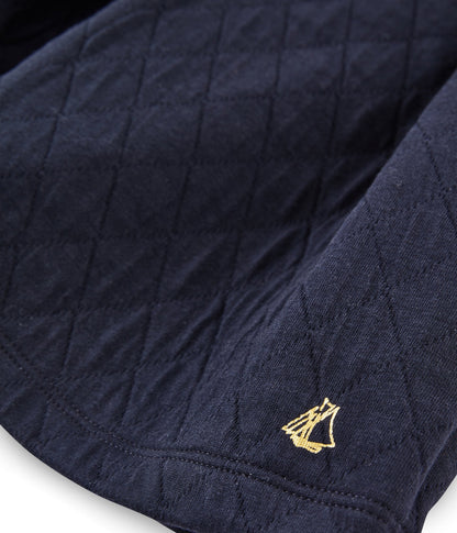 女童蓝色Logo棉短裙