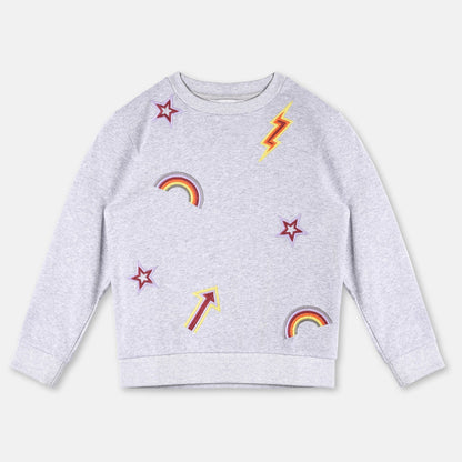 Girls Thunder Embroidered Sweatshirt