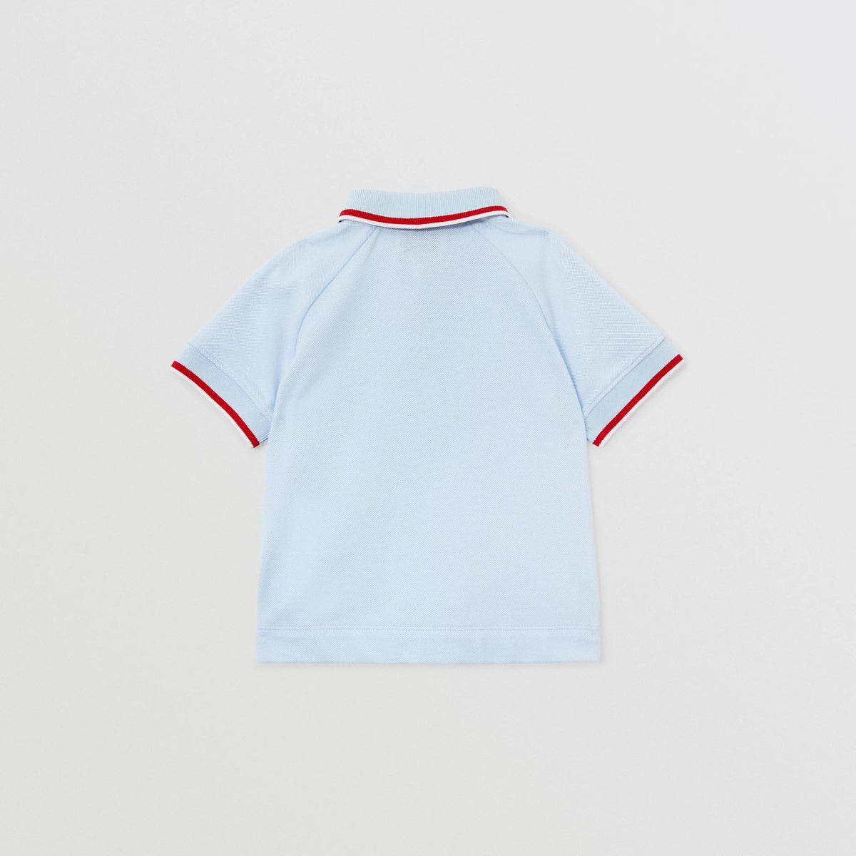 男婴浅蓝色Logo棉Polo衫