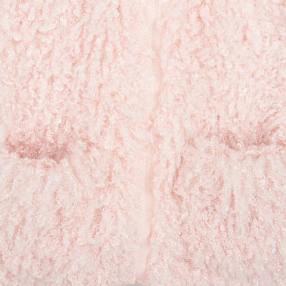 Sparkles Girls Pink Fluffy Coat With Two Pockets