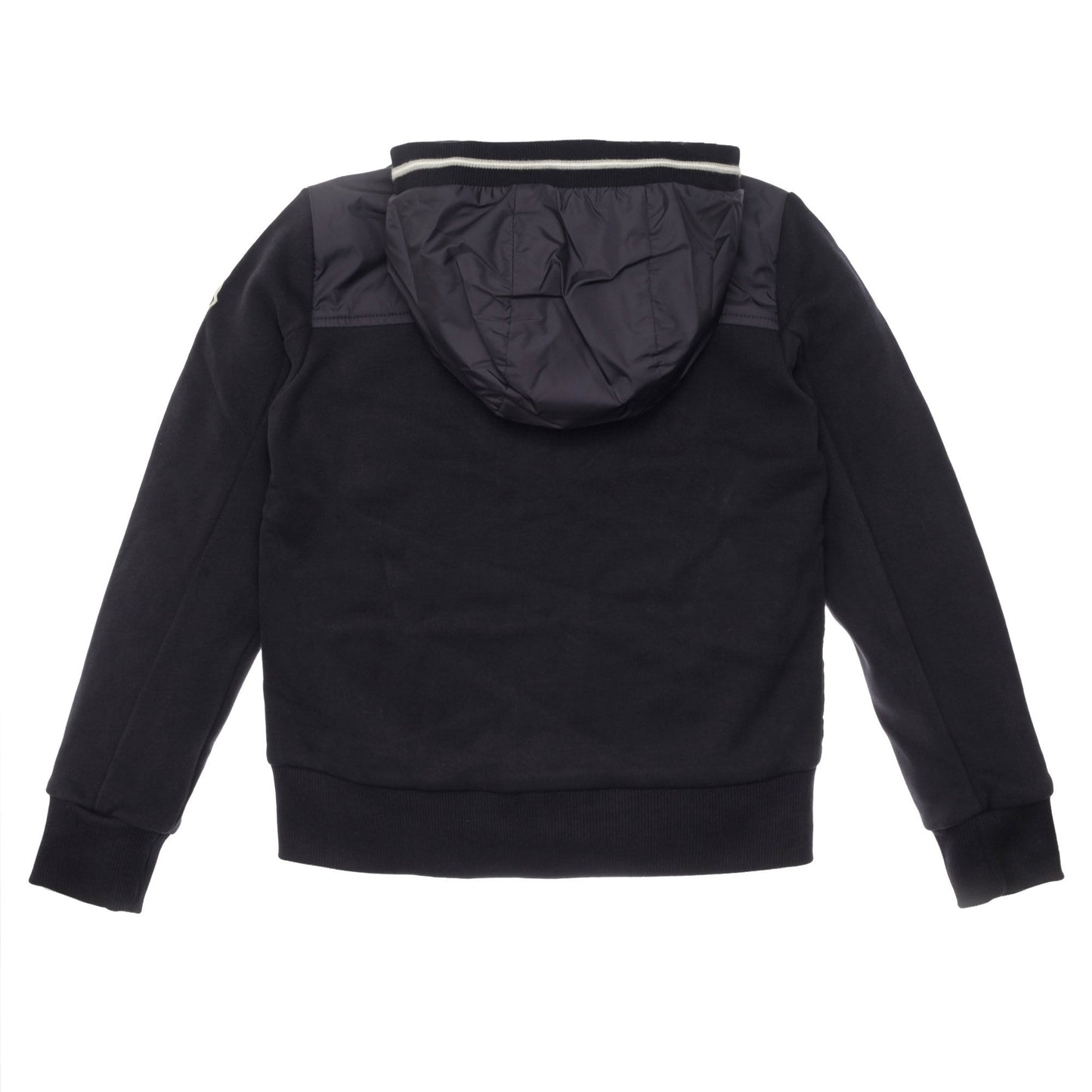 Girls Navy Blue Knitted Hooded Cardigan