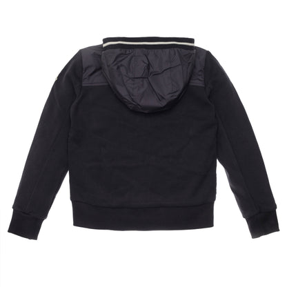 Girls Navy Blue Knitted Hooded Cardigan