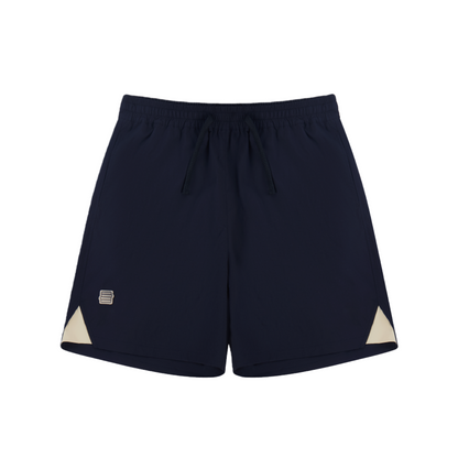 亲子款藏青色梭织短裤