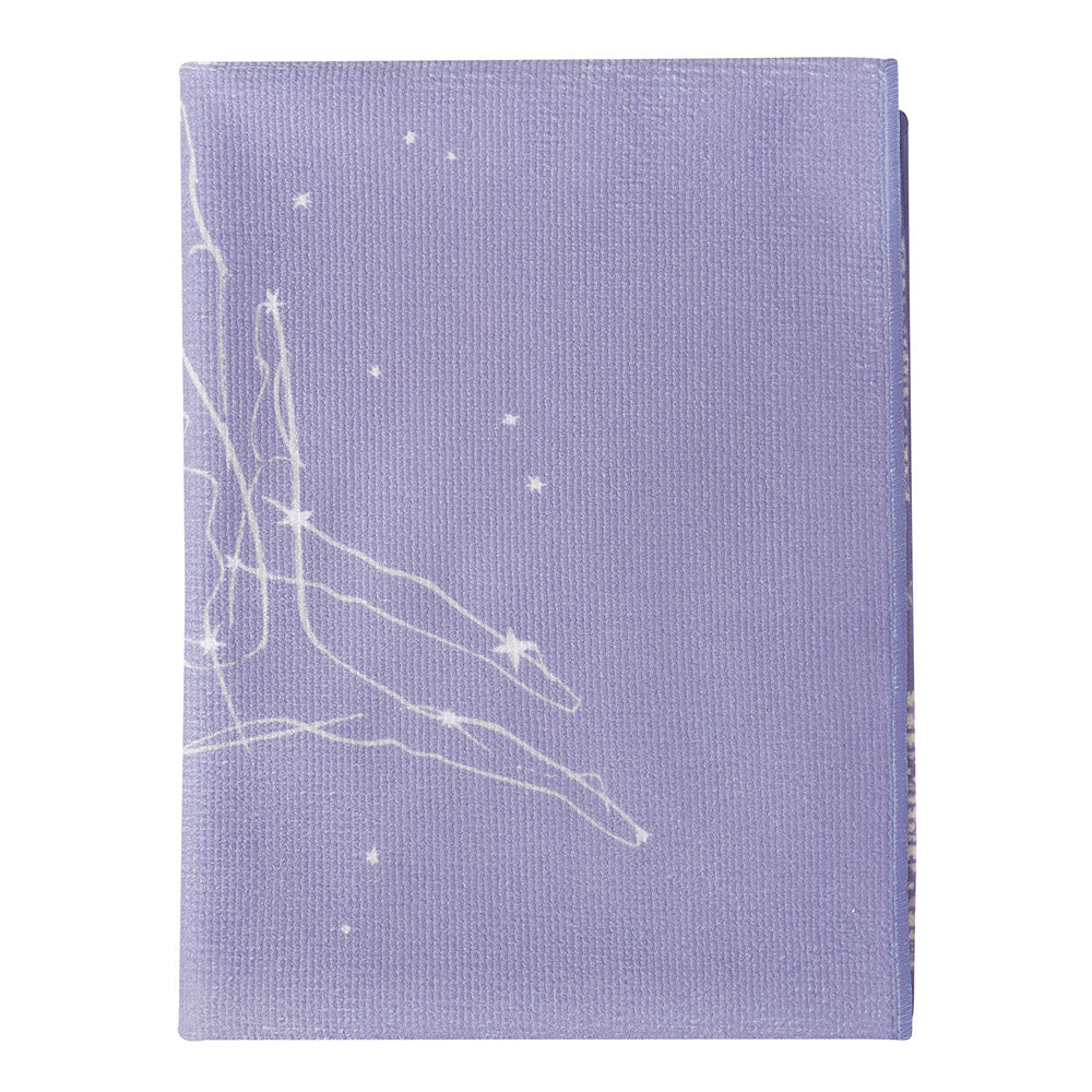 紫色芭蕾舞印花游泳毛巾(80x40cm)