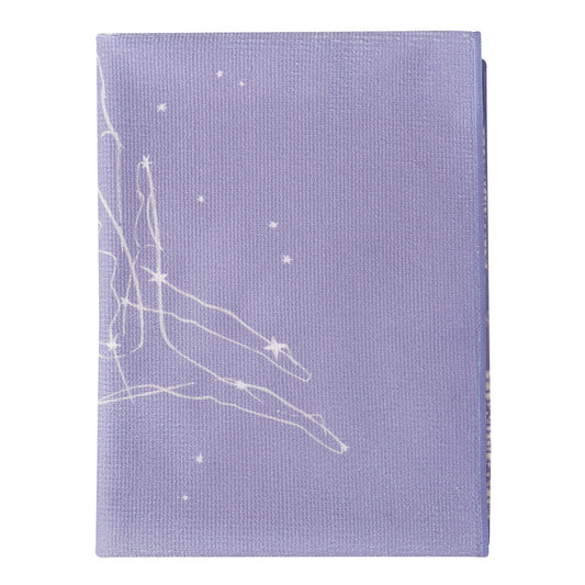 紫色芭蕾舞印花游泳毛巾(80x40cm)