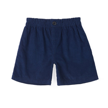 女童深蓝色棉短裤