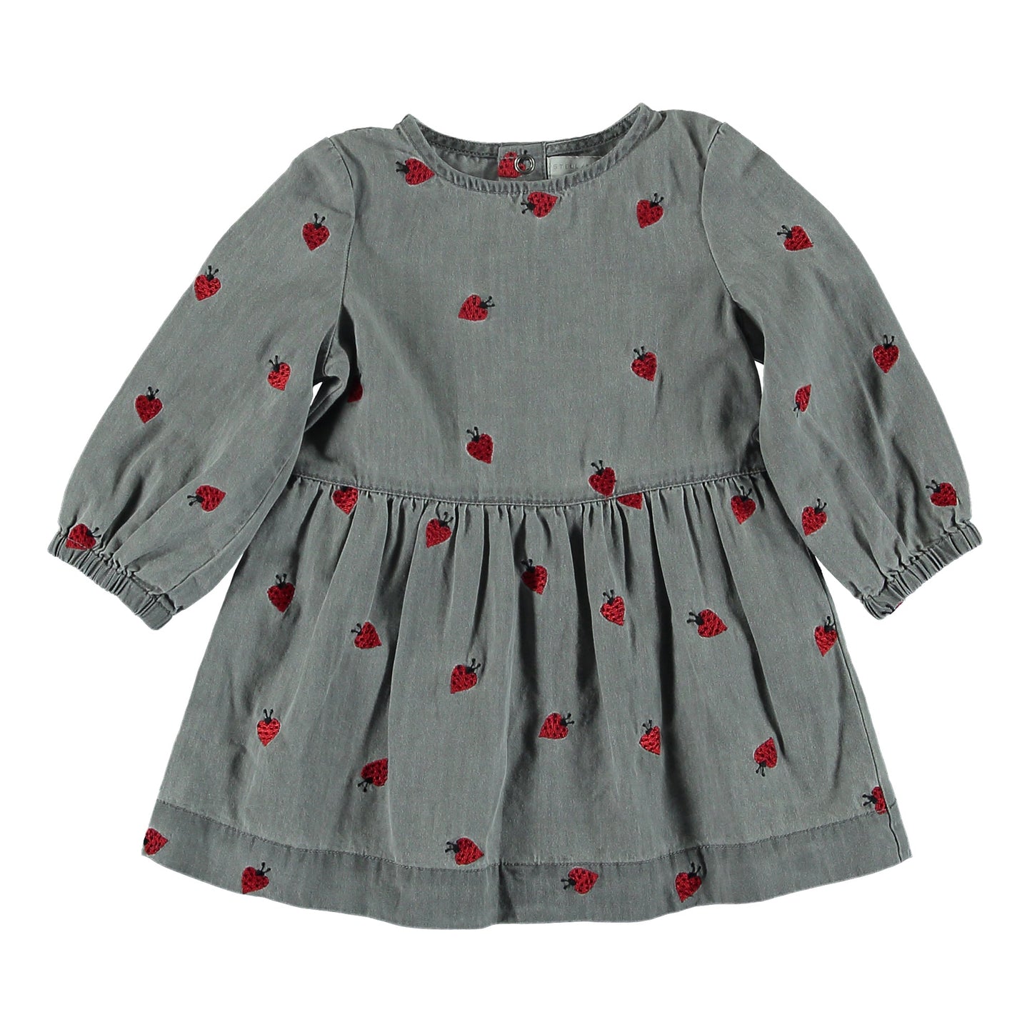 Baby Girls Grey Cotton Dress