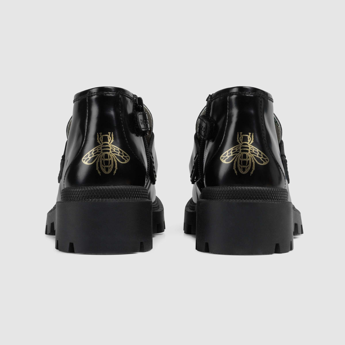 Girls Black Calf Skin Booties