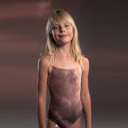女童灰粉色芭蕾舞连体衣(J202LE02VL/sunrise)