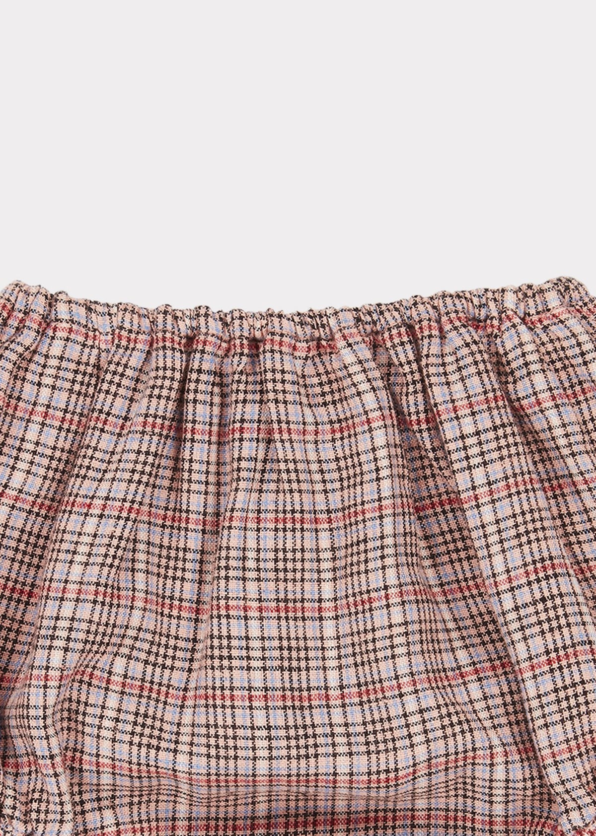 Baby Girls Pink Check Cotton Shorts