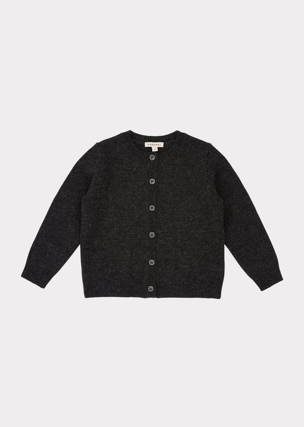 Boys & Girls Charcoal Wool Cardigan