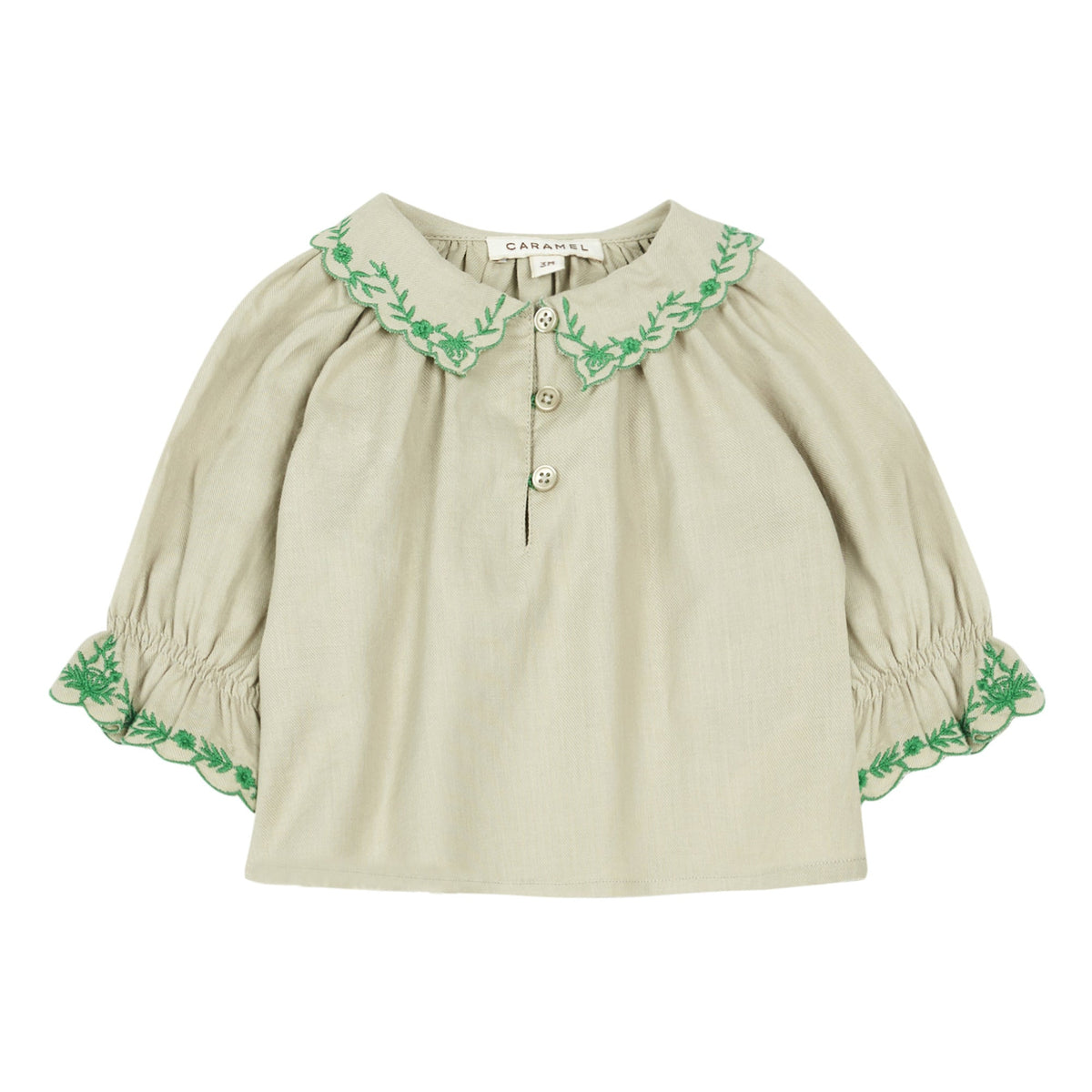 Baby Girls Beige Cotton Top
