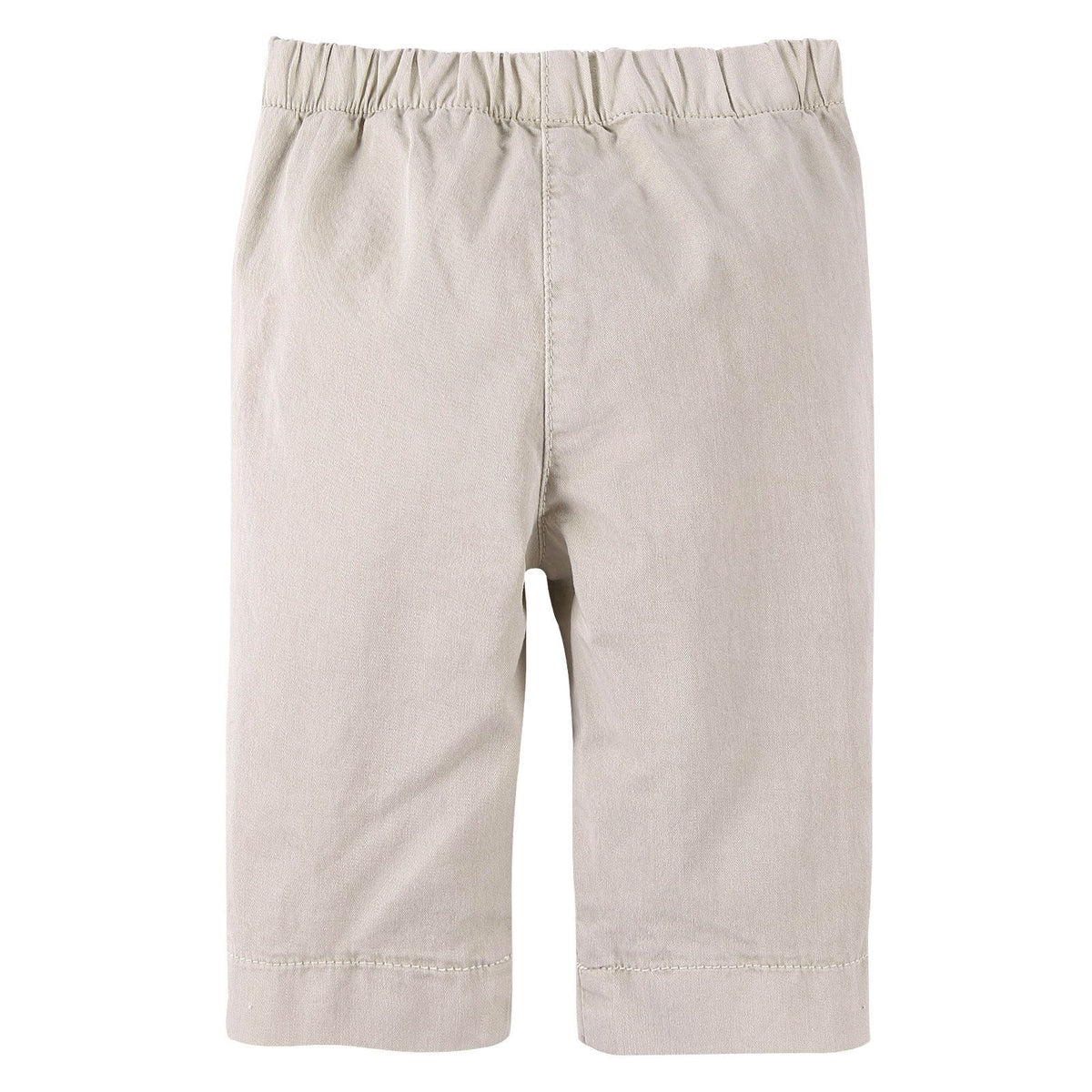 Baby Girls Beige Trousers With Fold Pockets