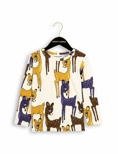 Boys&Girls Ivory & Brown Deer Organic Cotton T-Shirt