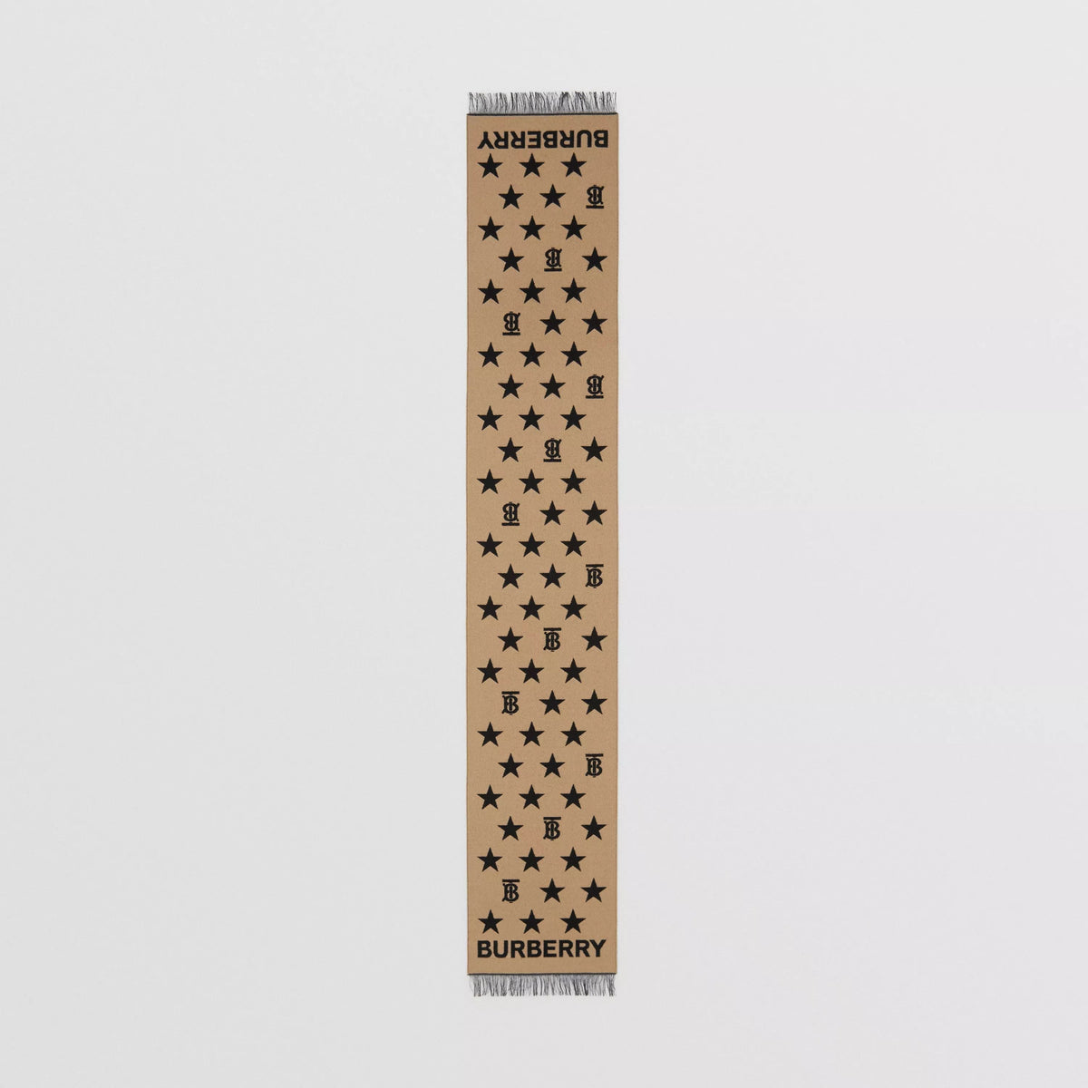 Boys & Girls Beige Star Wool Scarf