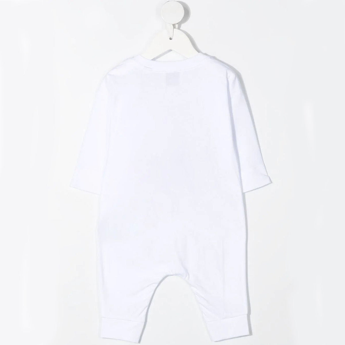 Baby Boys & Girls White Cotton Babysuit