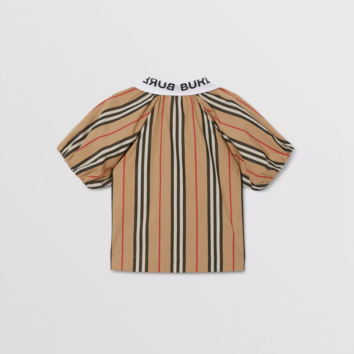 Girls Beige Stripe Cotton Top