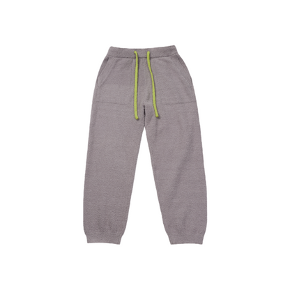 亲子款灰色半边绒长裤