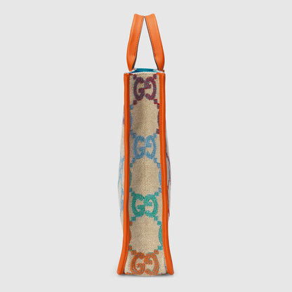 Girls Orange GG Logo Handbag