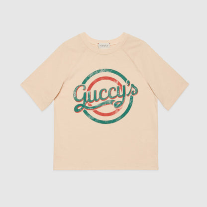 Boys & Girls Cream Cotton T-Shirt