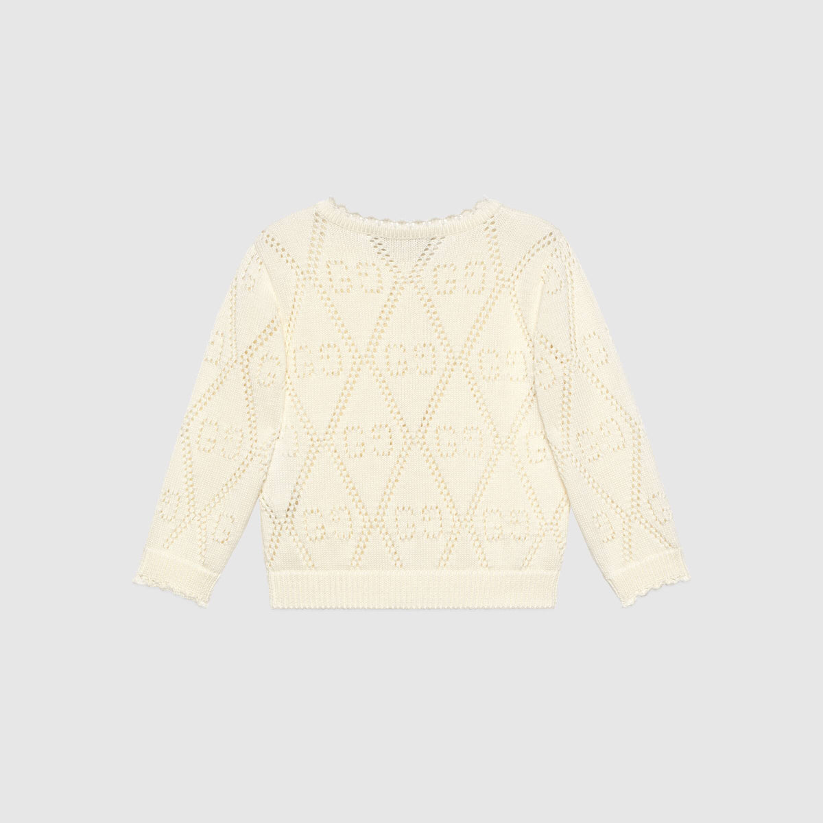 Baby Girls White GG Cardigan