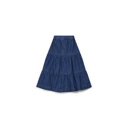 Girls Dark Blue Denim Skirt