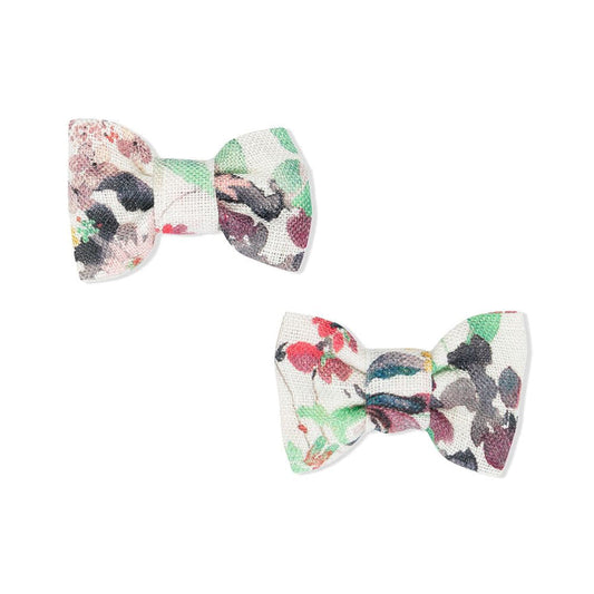 Girls Red Floral Hair Slide