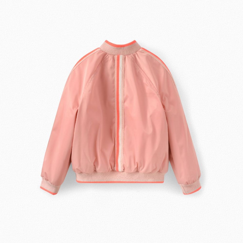 Girls Pink Cherry Logo Jacket