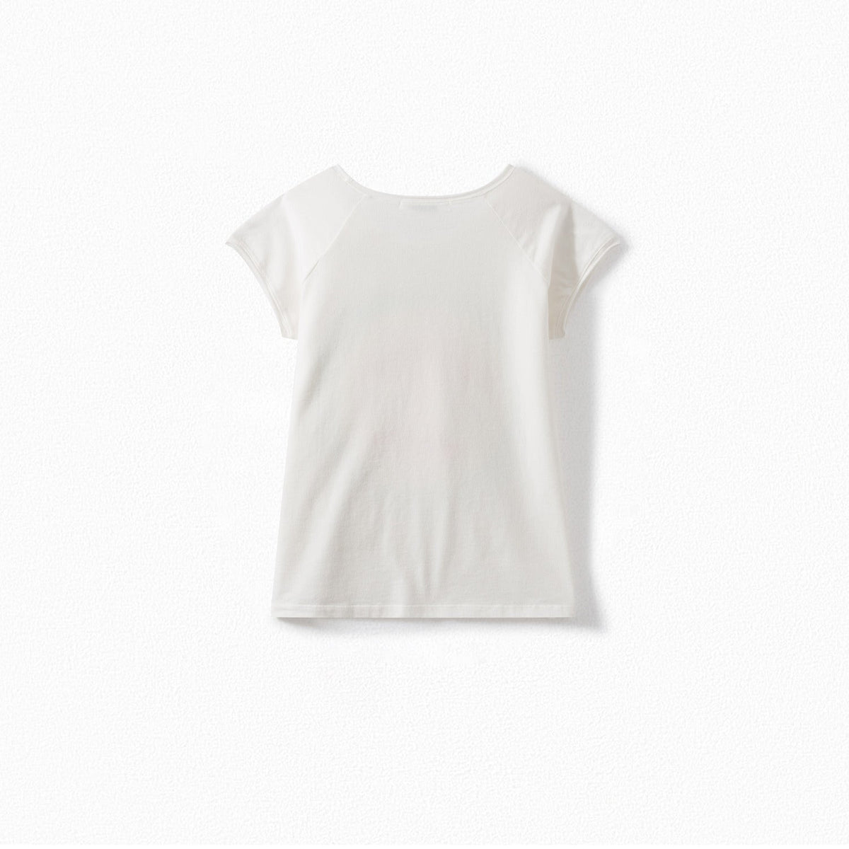 Girls White Print T-Shirt