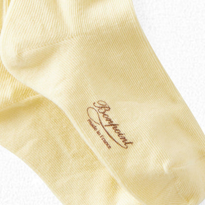Girls Yellow Logo Cotton Socks