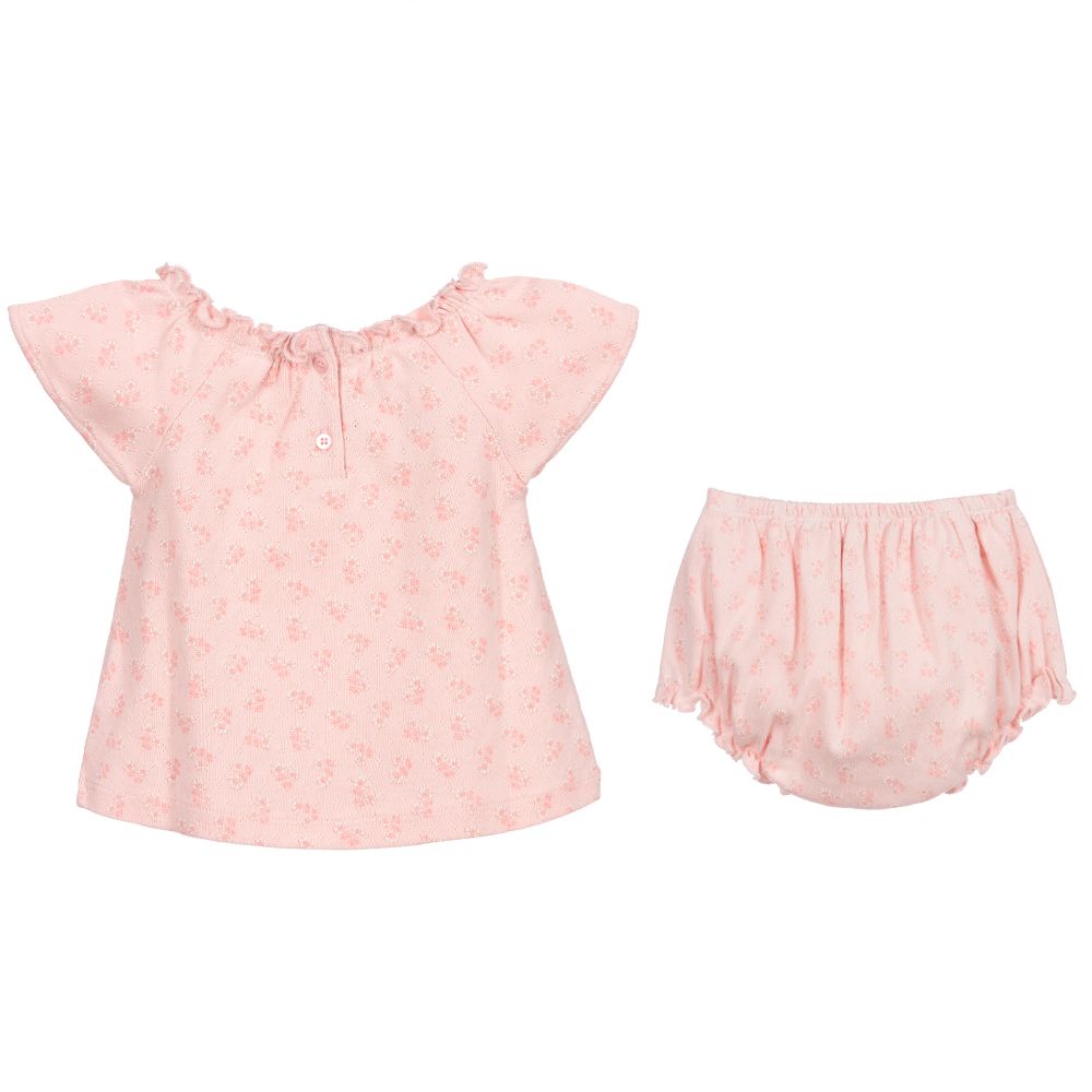 Baby Girls Pink Floral Set