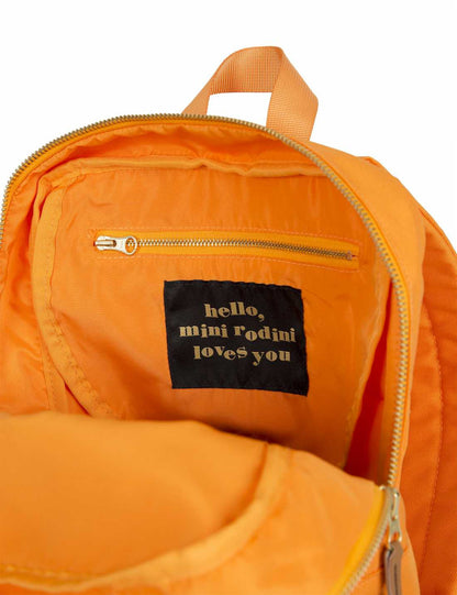 Boys & Girls Orange Panda Printed Backpack