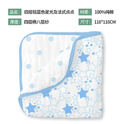 婴儿纱布午睡毯子