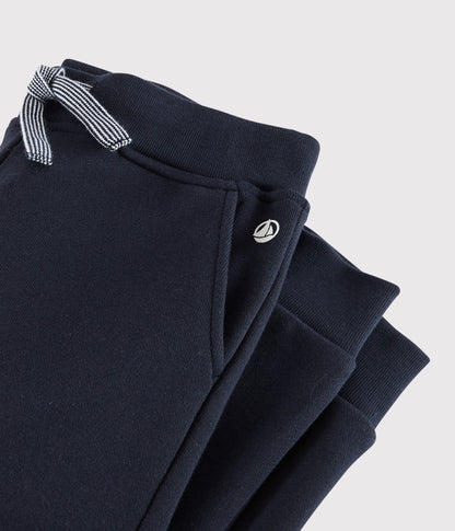 男童藏青色棉长裤