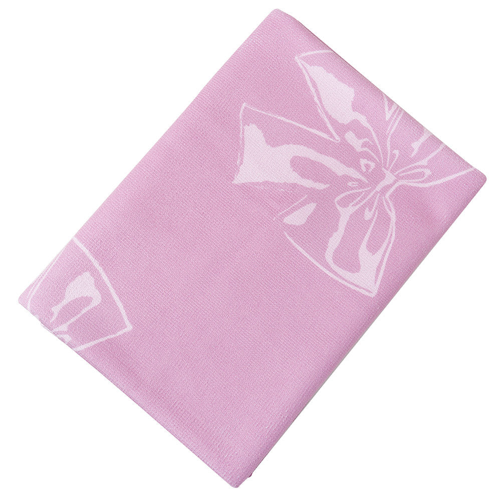 粉色蝴蝶结印花游泳浴巾(130x70cm)