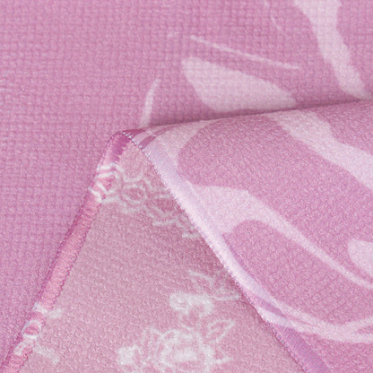 粉色蝴蝶结印花游泳浴巾(130x70cm)