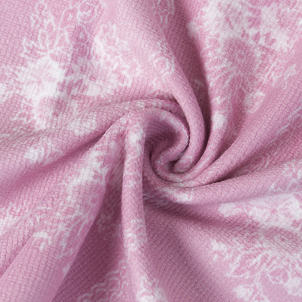 粉色蝴蝶结印花游泳浴巾(130x70cm)