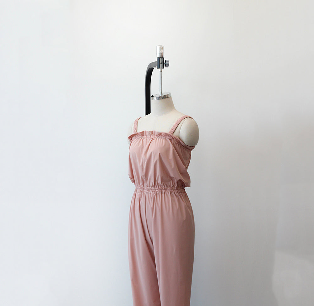 女士粉色芭蕾舞连体热身裤