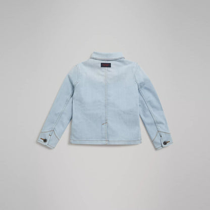 Girls Light Blue Cotton Jacket