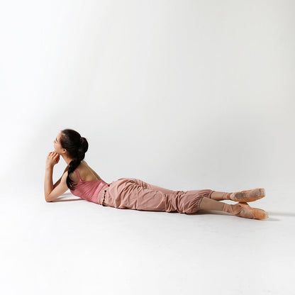 女士粉色芭蕾舞热身裤