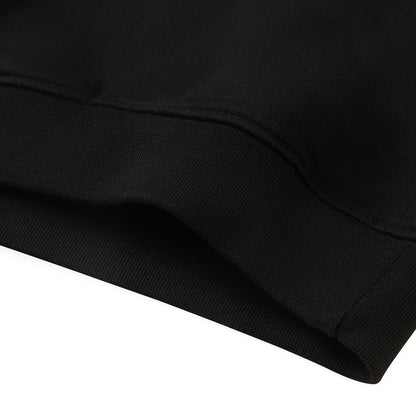 Boys White & Black Logo Cotton Sweatshirt