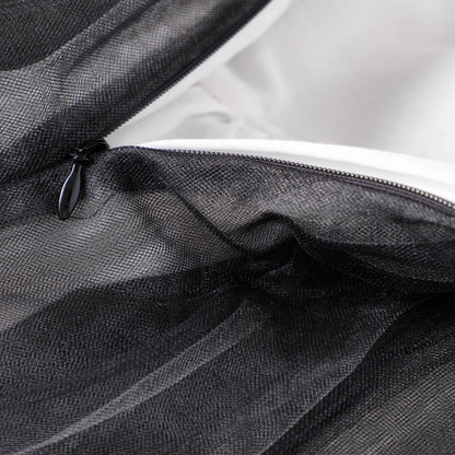 女童黑色吊带长纱礼服裙