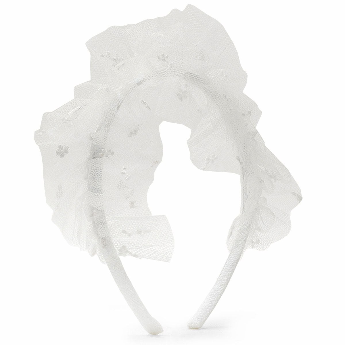 女童白色薄纱发箍