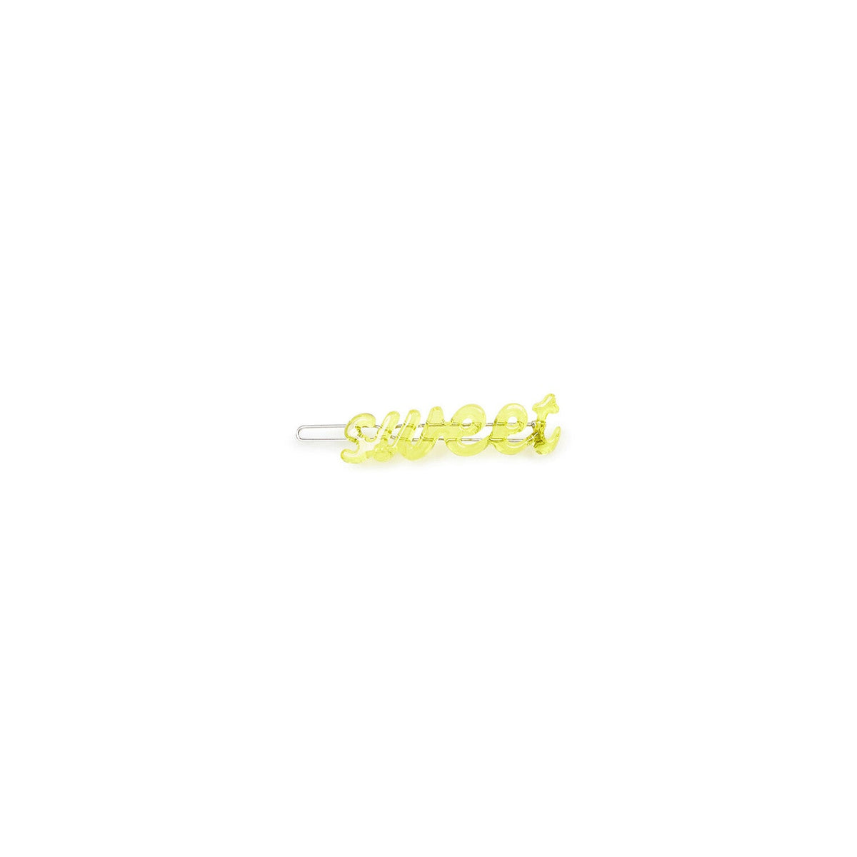 女童黄色Logo发夹