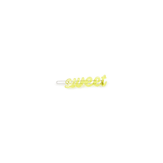 女童黄色Logo发夹