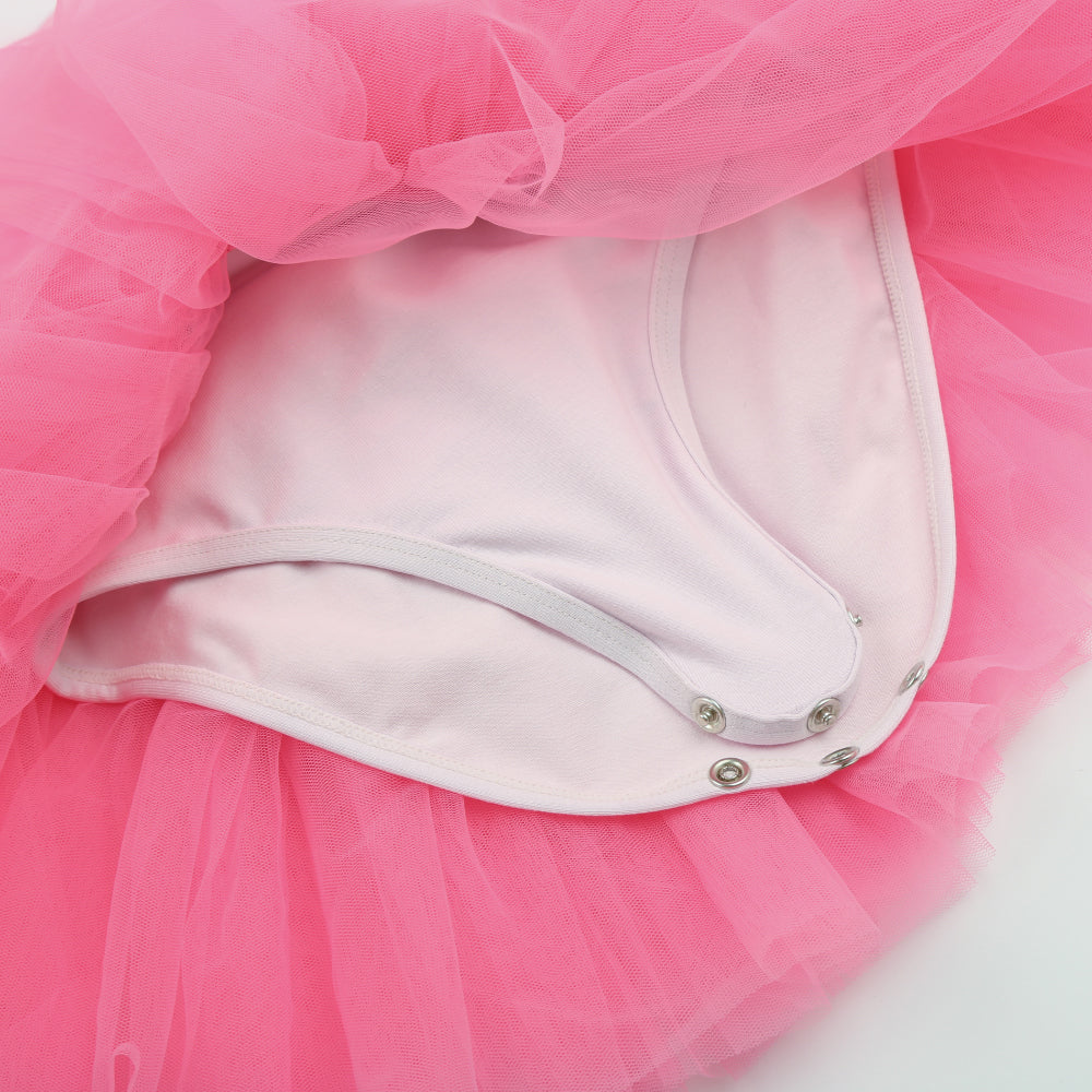 女童粉色芭蕾舞连体衣