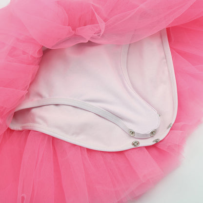 女童粉色芭蕾舞连体衣